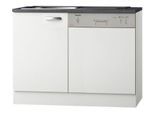 Spülenschrank OPTIFIT "Agos", weiss (weiß), B:110cm, Holzwerkstoff, Schränke, Spülenschrank