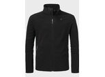 Fleecejacke SCHÖFFEL "Fleece Jk Style Qutang MNS", Herren, Gr. 54, schwarz (9990, schwarz), Oberstoff: 100% Polyester, regular fit, hoch geschlossener Ausschnitt, Jacken Fleecejacke