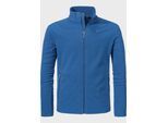 Fleecejacke SCHÖFFEL "Fleece Jk Style Qutang MNS", Herren, Gr. 52, 8405, blau, Oberstoff: 100% Polyester, regular fit, hoch geschlossener Ausschnitt, Jacken Fleecejacke