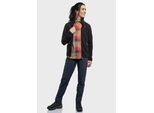 Fleecejacke SCHÖFFEL "Fleece Jk Style Ash WMS", Damen, Gr. 40, schwarz (9990, schwarz), Oberstoff: 100% Polyester, regular fit, hoch geschlossener Ausschnitt, Jacken Fleecejacke