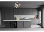 NÄVE LED Deckenleuchte "Rizado", gold (altgoldfarben), 1, 1 Stk., Leuchten, Effizienzklasse: F, 3-Stufen dimmbar per Wandschalter, satin-nickel, LED Deckenleuchte
