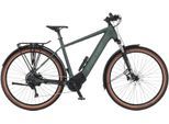 E-Bike FISCHER FAHRRAD "TERRA T100 55 711" Gr. 55, grün, Elektrofahrräder, Damen, 55cm, 28 Zoll (71,12cm), Pedelec, Elektrofahrrad für Damen und Herren