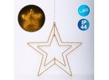 NÄVE Dekolicht "Stern", gold (goldfarben), 1, Ø 40cm, 1 Stk., Leuchten, golden mit Aufhängung Ã˜ 40cm Licht warmweiß 70 LED IP44