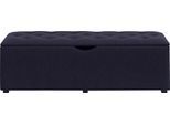 Hockerbank HOME AFFAIRE "Knobbed", blau (dunkelblau), B:160cm H:42cm T:40cm, Struktur fein (100% Polyester) für Bett Classico, Piazza, Premium und Vega;Struktur (100% Polyester) für Bett Crato und Lucina;Struktur (60% Baumwolle, 40% Leinen) für Bett Kiss;Kunstleder für Bett Natura;Struktur (100% Polyester) für Bett Nordica, Hocker, Hockerbank mit Stauraum, Breite 120 cm und 160 cm