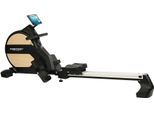 Ruderzugmaschine CHRISTOPEIT SPORT "Vico", schwarz (schwarz, holzfarben), RudergeräteB:55cm H:87cm L:230cm, Rudermaschine, klappbar, B:55cm H:87cm L:230cm, Topseller