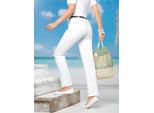 Bequeme Jeans CLASSIC BASICS, Damen, Gr. 24, Kurzgrößen, weiß, 97% Baumwolle, 3% Elasthan, unifarben, lang, Jeans