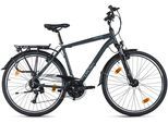 Trekkingrad DACAPO "Firenze 200 Anthrazit 24 Gänge RH 53 cm" Gr. 53, anthrazit, schwarz, Fahrräder, 53cm, 28 Zoll (71,12cm) hinten: 28 Zoll (71,12cm)