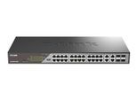 D-Link DSS-200G-28MP/E, 28-Port Desktop Gigabit PoE Surveillance Switch