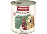 animonda GranCarno Original Nassfutter Hund Adult, Wild 12x800 g