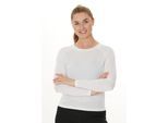Langarmshirt ENDURANCE "Yamy", Damen, Gr. 42, weiß, 100% Polyester, unifarben, normal, Rundhals, Shirts Langarmshirt, mit angenehmer Cool Tech-Funktion
