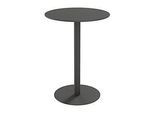 meet by Paperflow Outdoor-Tisch Cross, rund, Tellerfuss, ⌀ 800 x H 1100 mm, schwarz/mattschwarz