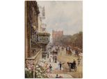 Leinwandbild ARTLAND "Piccadilly, London. 1894", beige (farbe bild(er): naturfarben), B:60cm H:80cm T:1,8cm, Bilder, Leinwandbild, auf Holzrahmen gespannt