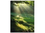 Wandbild ARTLAND "Lichtkegel", grün (farbe bild(er): grün), B:60cm H:80cm, Bilder, Wandbild, als Leinwandbild, Poster in verschied. Grössen