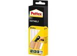 Heissklebepatronen Pattex® Hotmelt, geeignet für Heissklebepistolen, Schmelztemperatur 200°C, B 68 x T 200 x H 28 mm, transparent, 10 Stück