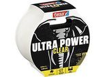 tesa® Montageband Ultra Power Clear, robust, temperatur-/wasser-/UV-beständig, von Hand einreissbar, 1 Rolle mit L 10 m x B 48 mm, transparent