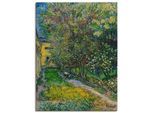 Leinwandbild ARTLAND "Der Garten vom St. Paul Krankenhaus", grün (farbe bild(er): grün), B:45cm H:60cm, Bilder, Leinwandbild, auf Holzrahmen gespannt