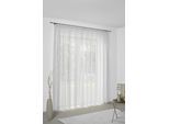Vorhang WIRTH "Sunday" Gr. 2, weiss (weiß), B:141cm H:175cm, Jacquard, Baumwolle, Polyester, Gardinen, Vorhang, nach Mass