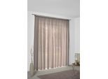 Vorhang WIRTH "Sunday" Gr. 1, braun, B:141cm H:145cm, Jacquard, Baumwolle, Polyester, Gardinen, Vorhang, nach Mass