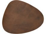 Platzset STUCO "Havanna – Stone-Shape", braun (dunkelbraun, schoko), B:37cm L:44cm, Obermaterial: 75% PVC, 25% Polyester, Platzsets