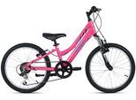 Kinderfahrrad WYLD "Mistral Pink 6 Gänge RH 27 cm - Ab 6 Jahre" Gr. 27, rosa, schwarz, Fahrräder, Kinder, 27cm, 20 Zoll (50,80cm) hinten: 20 Zoll (50,80cm)