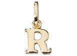 Buchstabenanhänger JOBO "Anhänger Buchstabe", gold (gelbgold 333), Schmuckanhänger, Damen, R, Gelbgold 333, 333 Gold