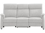 3-Sitzer HOME AFFAIRE "Turin Sofa mit elektrischer Relaxfunktion, Breite 226 cm", light, grau, B:226cm H:107cm T:97cm, 94% Polyester, 6% Nylon, Sofas, inkl. Tisch, USB & Steckdose, Federkern & pflegeleichtem Bezug