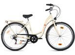 Trekkingrad DACAPO "Damen 28'' Ravenna 6 Beige 6 Gänge RH 48 cm" Gr. 48, beige, beige, Fahrräder, 48cm, 28 Zoll (71,12cm) hinten: 28 Zoll (71,12cm)