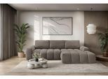 Ecksofa OTTO HOME "AZITA L-Form, 270 cm - OTTO. Verlässliche Qualität.", braun, B:270cm H:84cm T:166,5cm, 100% Polyester, Sofas, Ecksofa, wahlweise als Schlafsofa m. Bettkasten, Bubble-Optik