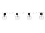 EGLO Lichterkette "LED Lichterkette, Balkon Deko, IP44, mit Glühbirnen, dekorative", warmweiß, Flammen 16 Stk., Gesamtlänge 9,5m, Lichterketten, aus Kunststoff, 4,5m Kabel, 16 Birnen, Outdoor, Terrasse, Balkon, Lichterkette