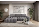 Ecksofa OTTO HOME "AZITA L-Form, 270 cm - OTTO. Verlässliche Qualität.", grau (dunkelgrau), B:270cm H:84cm T:166,5cm, 100% Polyester, Sofas, Ecksofa, wahlweise als Schlafsofa m. Bettkasten, Bubble-Optik