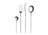 Besteck-Set "Franzi, wahlweise als 24-, 30- oder 60-teiliges Set erhältlich", silberfarben, weiß, 24 tlg., Chromnickelstahl 18/10, PICARD & WIELPÜTZ SOLINGEN, Essbesteck-Sets, modernes und außergewöhnliches Design
