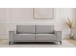 3-Sitzer OTTO HOME "OLAND, B: 224 cm - Skandi-Design", light grau, B:224cm H:85cm T:83cm, 92%PES 8%NY, Sofas, Struktur, Flachgewebe, Luxus-Microfaser, Boucle