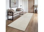 Teppich THE CARPET "Everest", beige, B:80cm H:14mm L:150cm, Polypropylen, Teppiche, Teppich, moderner Wohnzimmer Teppich hohe Flordichte