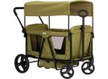 Bollerwagen FILLIKID "Oskar", grün, Bollerwagen, Kinder, Polyester, Stahl, faltbar; für zwei Kinder