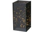LED-Dekofigur CREATIV HOME "Dekosäule", schwarz, B:10cm H:20cm T:10cm, Dekofiguren, mit LED-Beleuchtung