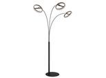 GLOBO LIGHTING Stehlampe "DELLA", schwarz (schwarz matt), H: 190,2cm, 1 Stk., Leuchten, Stehlampe Wohnzimmer Schlafzimmer Flur Design-Leuchte, Stehlampe
