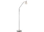 NOWA Stehlampe "DAYTONA", nickel matt, Ø 23cm H: 150cm, 1 Stk., Leuchten, Stehlampe Wohnzimmer Schlafzimmer Flur Design-Leuchte, Stehlampe