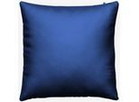 Kissenbezug WOLKENFELD "Mikrofaser Kissenbezug - Allergiker Kopfkissenbezug - unfassbar weich", blau (marineblau), B:80cm L:80cm, Microfaser, Obermaterial: 100% Polyester, Kissenbezüge, Kissenbezug, Größe 80x80, 40x80 und 70x90 cm; versteckter Reißverschluss