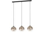 EGLO Hängeleuchte "ARISCANI 1 Pendellampe - Stahl - E27 - 3X60W - IP20", schwarz, 3, H: 110cm, 1 Stk., Leuchten, Hängelampe, Deckenlampe, Wohnzimmer, Esszimmer, L76,5 x B16,5 x H110cm, Hängeleuchte