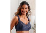 Entlastungs-BH, Damen, Gr. 110, Cup C, blau (marine), 61% Baumwolle, 24% Polyamid, 12% Elasthan, 3% Polyester, BHs Entlastungs-BH