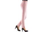 Schlupfjeans INSPIRATIONEN, Damen, Gr. 24, Kurzgrößen, rosa (rosé), 76% Baumwolle, 22% Polyester, 2% Elasthan, unifarben, lang, Jeans Schlupfjeans