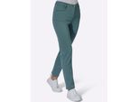 Bequeme Jeans CLASSIC BASICS, Damen, Gr. 24, Kurzgrößen, grün (jade), 97% Baumwolle, 3% Elasthan, unifarben, lang, Jeans