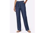 Bequeme Jeans CLASSIC BASICS, Damen, Gr. 24, Kurzgrößen, blau (blau, stone, washed), 100% Baumwolle, unifarben, lang, Jeans