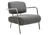 Livetastic Sessel, Grau, Chrom, Metall, 70x82x74 cm, Wohnzimmer, Sessel, Sonstige Sessel