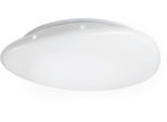 EGLO Deckenleuchte "Sileras Deckenlampe, Sternhimmel-Effekt, Stahl und Kunststoff, Lampe", weiß, 1, Ø 45cm H: 8,5cm, 1 Stk., Leuchten, Wand-/Deckenleuchte - H8,5 x Ø45 cm - weiß - 20,5W inkl., Deckenleuchte