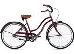Cruiser DACAPO "Beachcruiser Damen 26" Beach Rot 1 Gang RH 46 cm" Gr. 46, rot, rot, Fahrräder, 46cm, 26 Zoll (66,04cm) hinten: 26 Zoll (66,04cm)