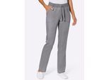 Schlupfjeans CLASSIC BASICS, Damen, Gr. 24, Kurzgrößen, grau, denim, 100% Baumwolle, unifarben, lang, Jeans Schlupfjeans