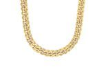 Collier JOOP "Schmuck, Geschenk", gelbgoldfarben, kristallweiß, Halsketten, Damen, Edelstahl, L: 46 B: 12mm, Collier, mit Zirkonia (synth.), B:12mm