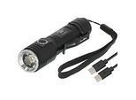 Brennenstuhl LuxPremium TL 410 A LED-Taschenlampe, 400 Lumen, Aluminium, USB C, IP44, 131m Leuchtweite, schwarz