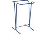 Müllsackträger Mottez, für Müllsäcke mit Volumen 100/110 l, stationär, B 450 x T 460 x H 750 mm, Stahlrohr lackiert, blau